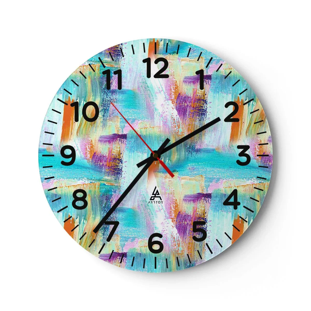 Horloge murale - Pendule murale - Labyrinthe reluisant - 30x30 cm