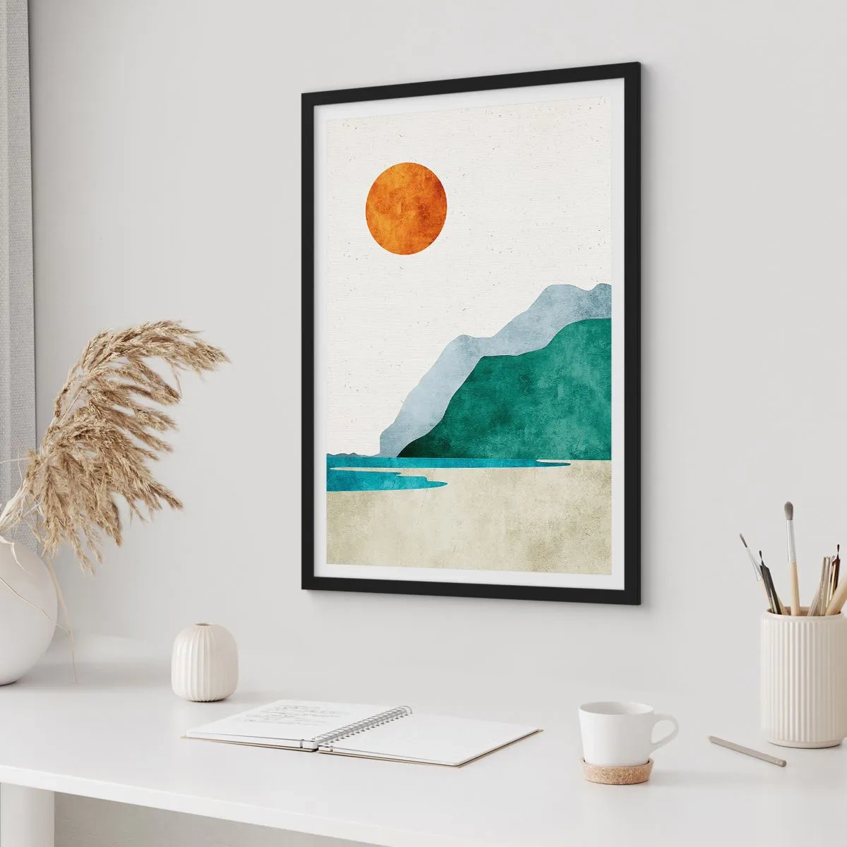 Affiche dans un cadre noir - Poster - Le paysage comme il se doit - 30x40 cm