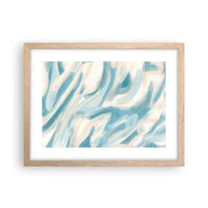 Affiche dans un chêne clair - Poster - Brise printanière - 40x30 cm