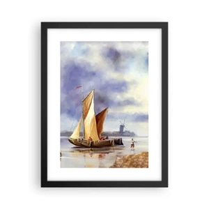 Affiche dans un cadre noir - Poster - Retour de marin - 30x40 cm