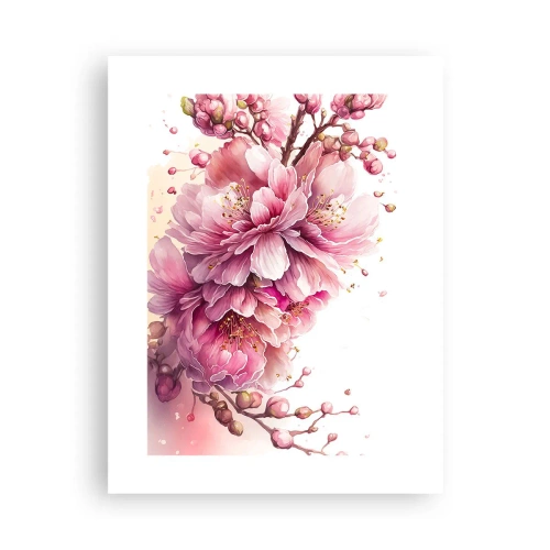 Affiche - Poster - Fleur florissante de cerisier - 30x40 cm