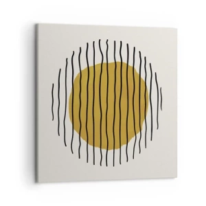 Impression sur toile - Image sur toile - Abstraction tremblante de chaleur - 50x50 cm