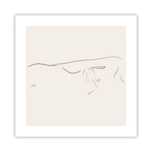 Affiche - Poster - La forme du désir - 40x40 cm