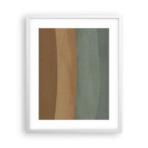 Affiche dans un cadre blanc - Poster - Composition horizontale - 40x50 cm