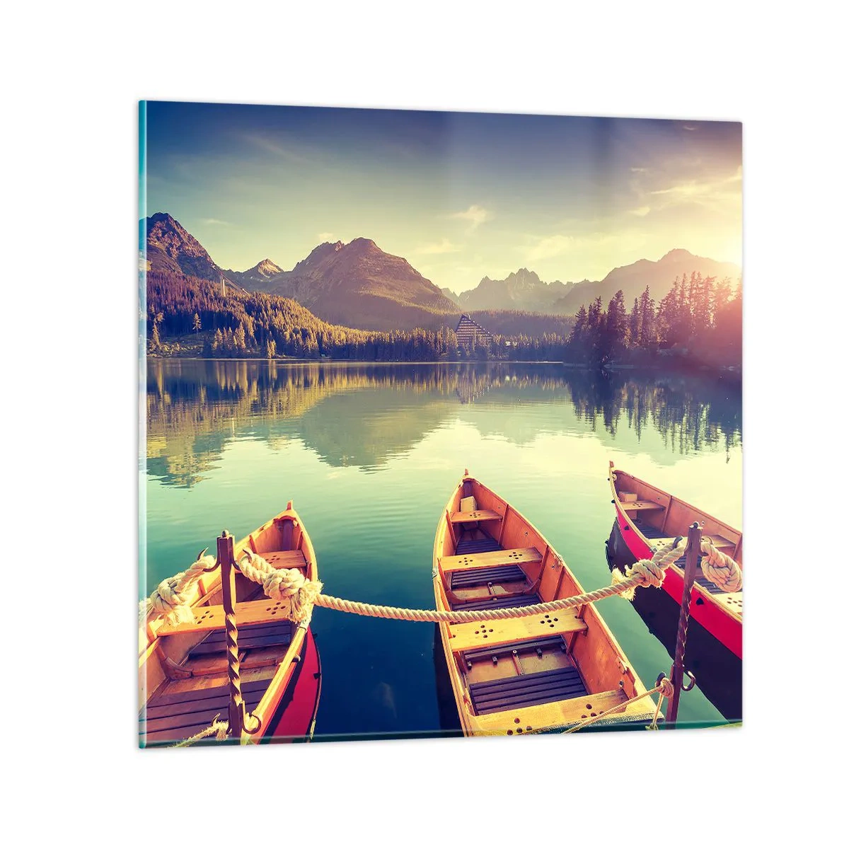 Impression sur verre - Image sur verre - Vivre selon ses règles - 40x40 cm