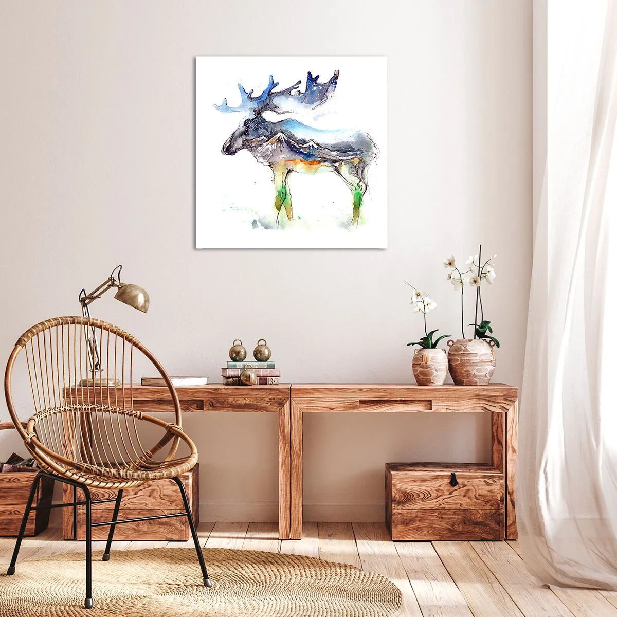 Impression sur toile - Image sur toile - Le héros d'un conte d'hiver - 40x40 cm