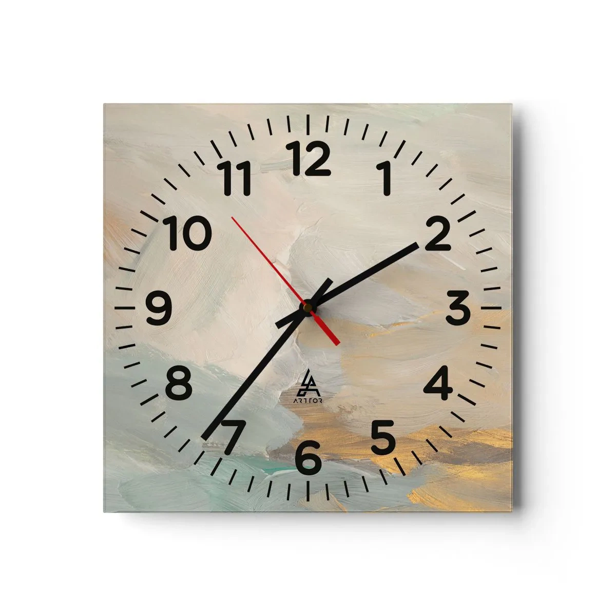 Horloge murale - Pendule murale - Abstraction – le pays de la douceur - 40x40 cm