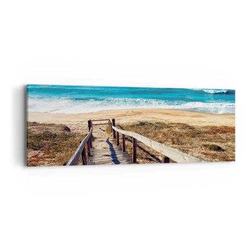 Impression sur toile - Image sur toile - Cours! - 90x30 cm