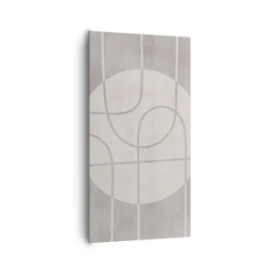 Impression sur toile - Image sur toile - Circulaire et tout droit - 65x120 cm