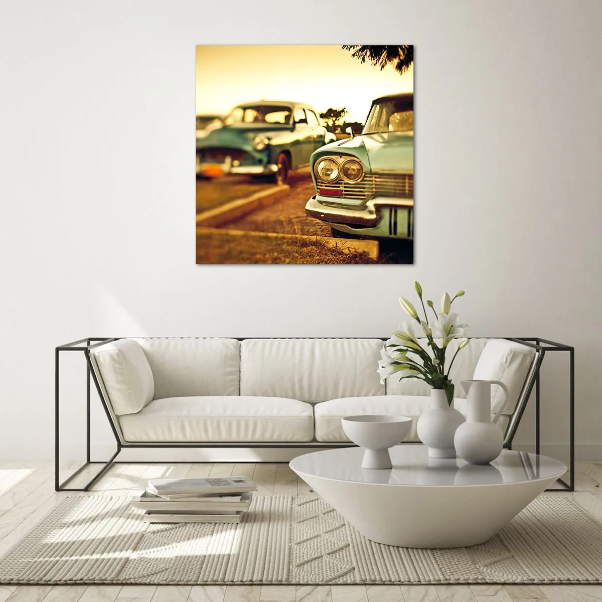 Impression sur verre - Image sur verre - Nous attendrons et verrons - 50x50 cm