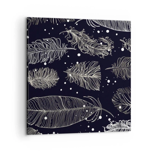 Impression sur toile - Image sur toile - Toile de plumes - 50x50 cm