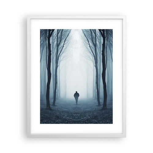 Affiche dans un cadre blanc - Poster - Tout est simple et clair - 40x50 cm