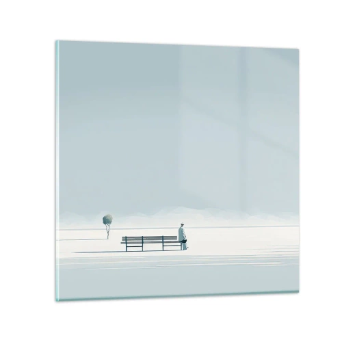 Impression sur verre - Image sur verre - Oui, j'attends. - 70x70 cm