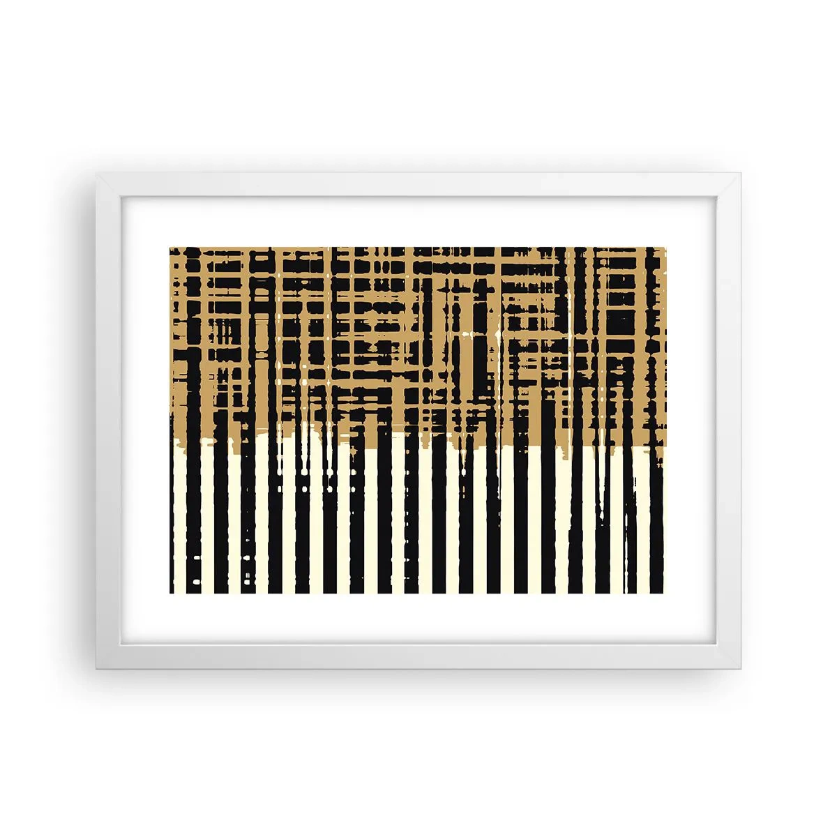 Affiche dans un cadre blanc - Poster - Abstraction architecturale - 40x30 cm