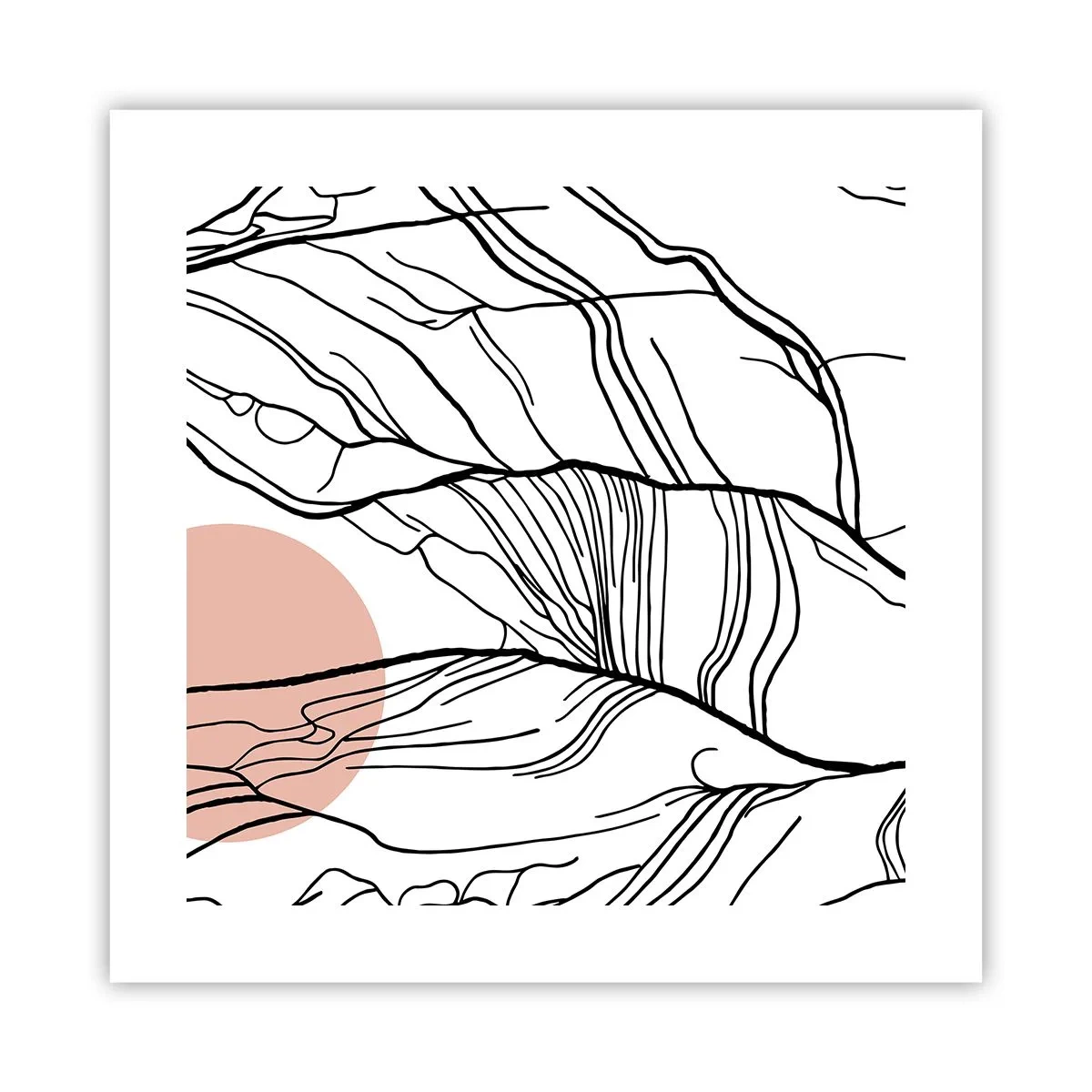 Affiche - Poster - Dans un réseau de brindilles - 40x40 cm