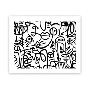 Affiche - Poster - Visages et mirages - 50x40 cm