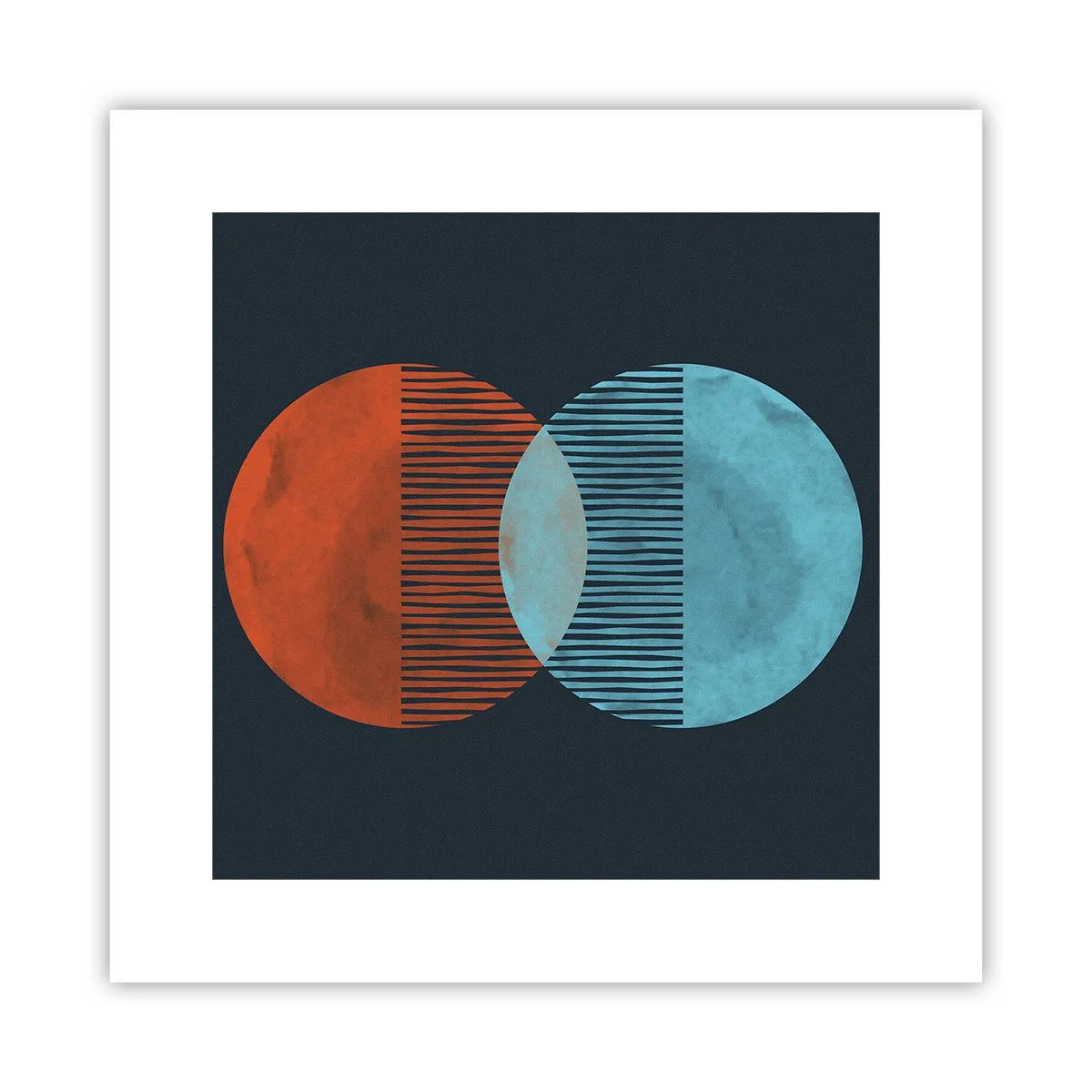 Affiche - Poster - Fantaisie astronomique - 30x30 cm