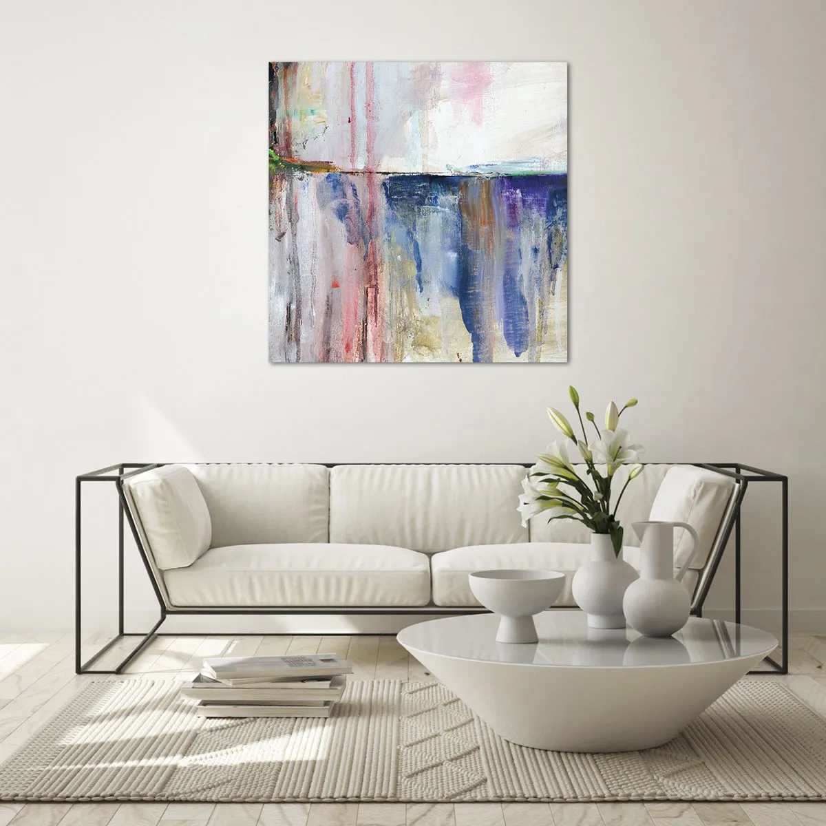 Impression sur verre - Image sur verre - Impressions et associations colorées - 70x70 cm