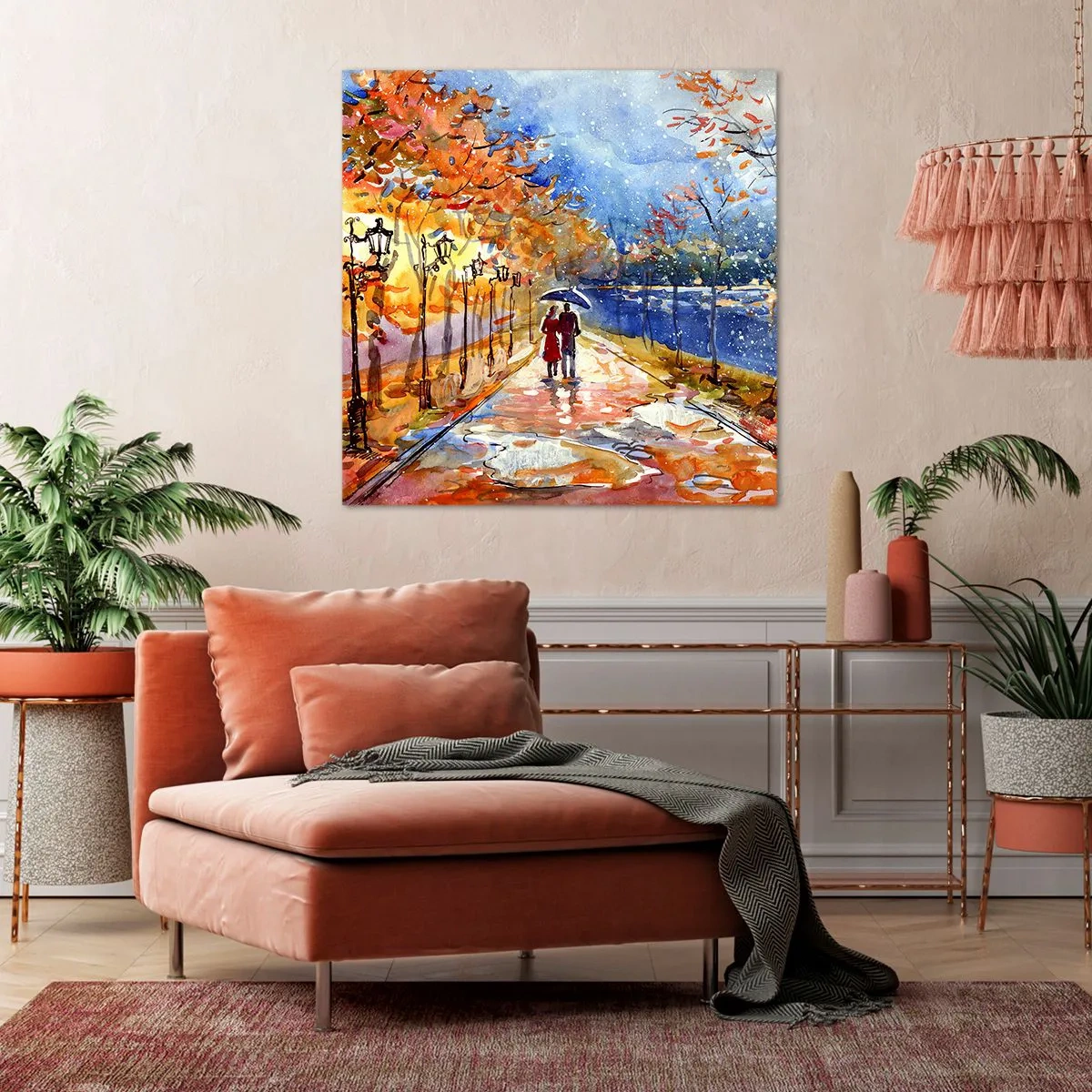 Impression sur toile - Image sur toile - Ensemble jusqu'au bout du temps - 50x50 cm