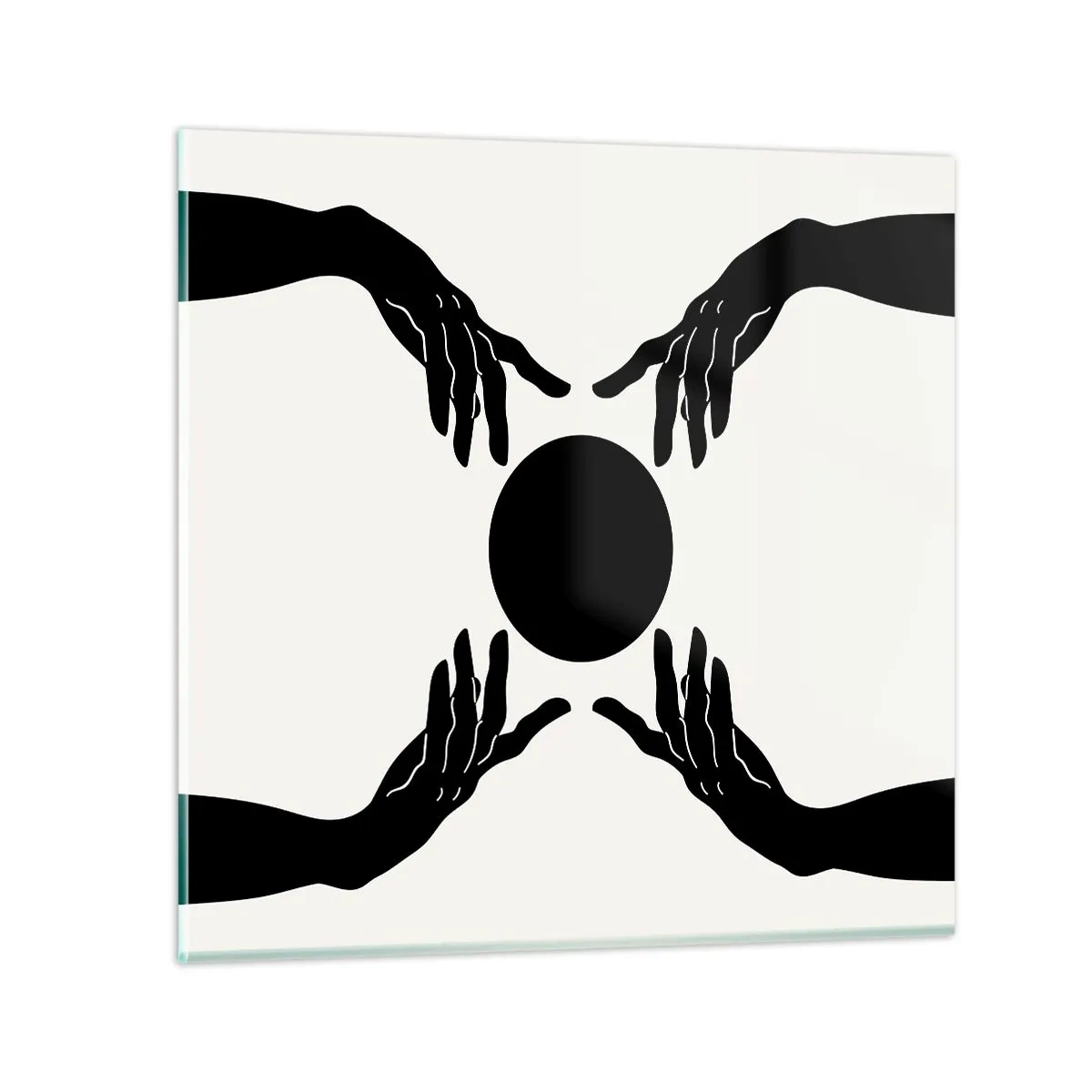Impression sur verre - Image sur verre - Signe secret - 40x40 cm