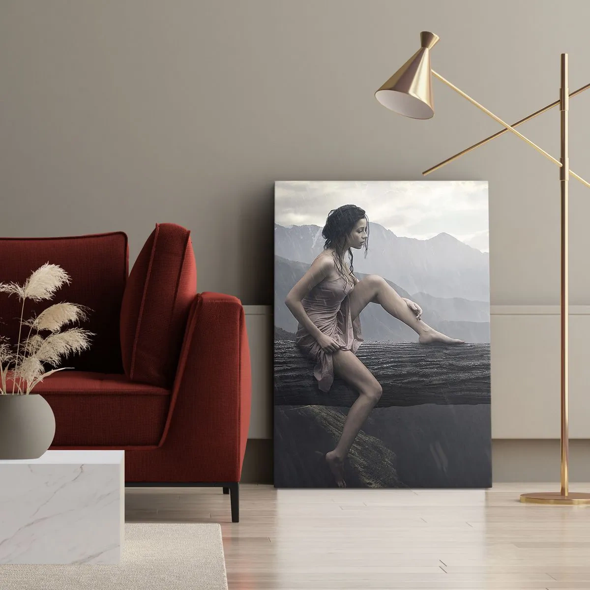 Impression sur toile - Image sur toile - Des sommets de beauté - 45x80 cm