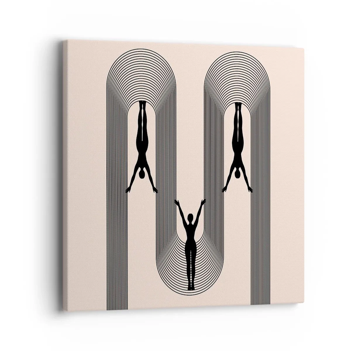 Impression sur toile - Image sur toile - Les jambes en l’air - 40x40 cm