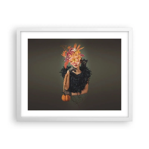 Affiche dans un cadre blanc - Poster - Sort de sorcière - 50x40 cm