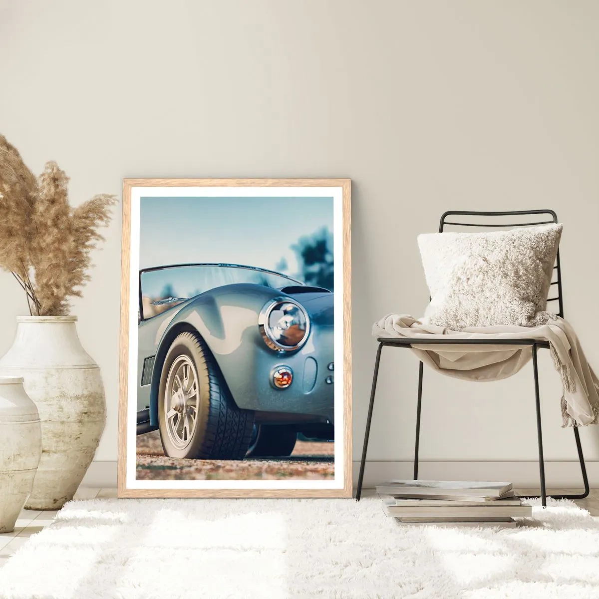 Affiche dans un chêne clair - Poster - Ce qui compte c'est le style - 40x50 cm