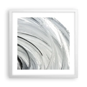 Affiche dans un cadre blanc - Poster - Composition orbitale - 40x40 cm