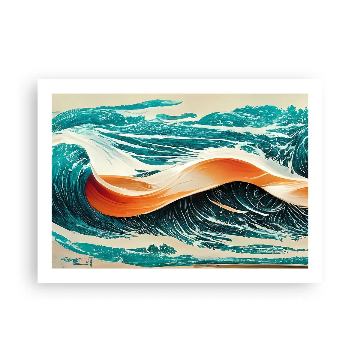 Affiche - Poster - Le rêve d'un surfeur - 70x50 cm
