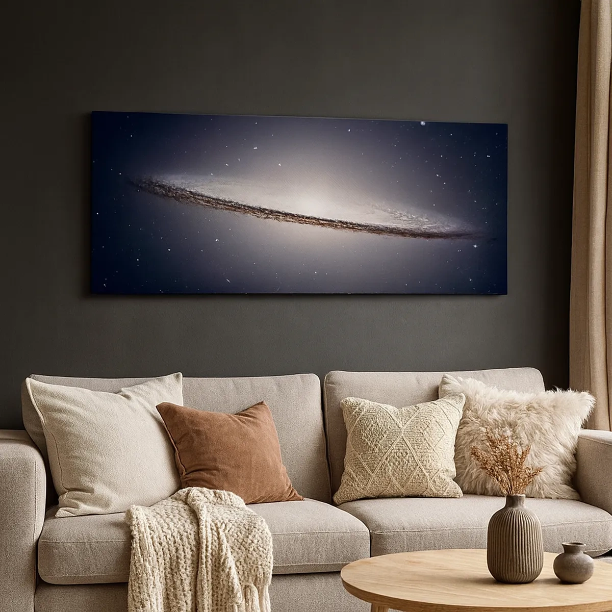Impression sur toile - Image sur toile - Il y a bien longtemps, dans une galaxie très lointaine… - 30x30 cm