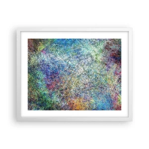 Affiche dans un cadre blanc - Poster - Ce n'est pas si simple - 50x40 cm