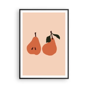 Affiche dans un cadre noir - Poster - La douceur elle-même - 70x100 cm