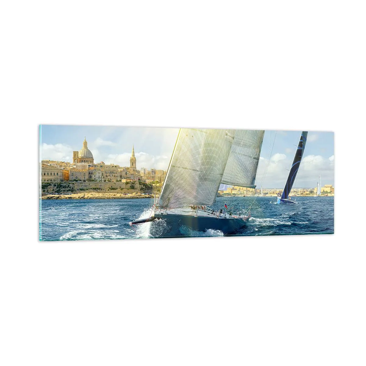 Impression sur verre - Image sur verre - Il est temps de quitter la ville - 90x30 cm