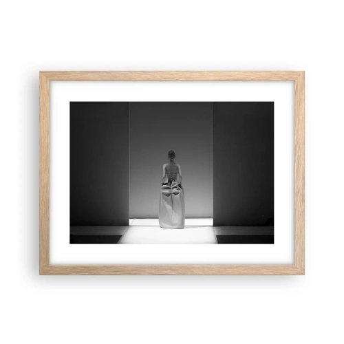 Affiche dans un chêne clair - Poster - Simplicité raffinée - 40x30 cm