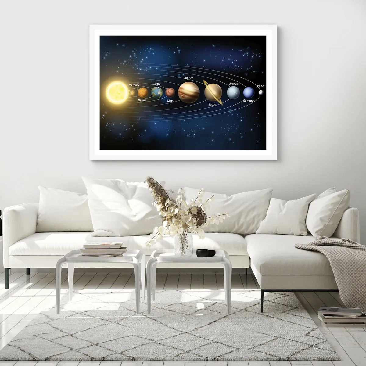 Affiche dans un cadre blanc - Poster - L'une des dix - 50x40 cm