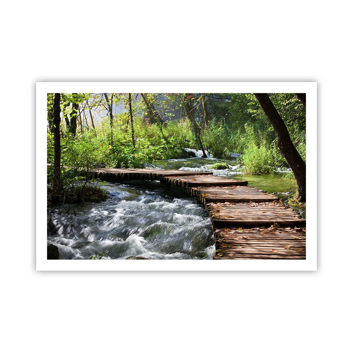 Affiche - Poster - Au-dessus de la cascade mousseuse - 91x61 cm