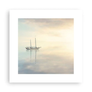 Affiche - Poster - Dans une mer de silence - 30x30 cm