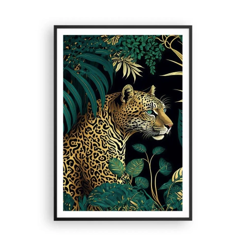 Affiche dans un cadre noir - Poster - Un hôte dans la jungle - 70x100 cm
