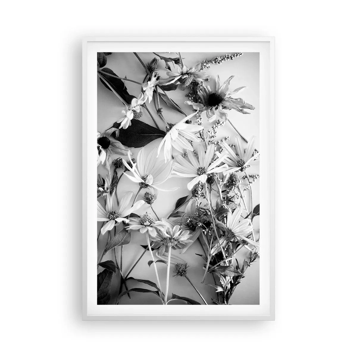 Affiche dans un cadre blanc - Poster - Non-un bouquet de fleurs - 61x91 cm