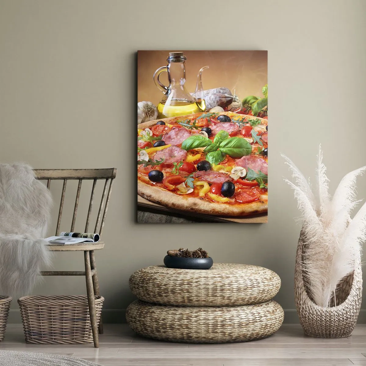 Impression sur toile - Image sur toile - Avec une vraie saveur italienne - 55x100 cm