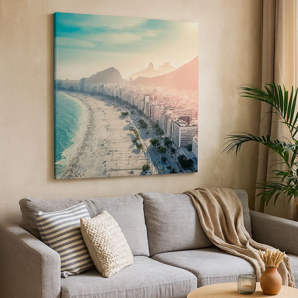 Impression sur toile - Image sur toile - Vacances éternelles à Rio - 30x30 cm