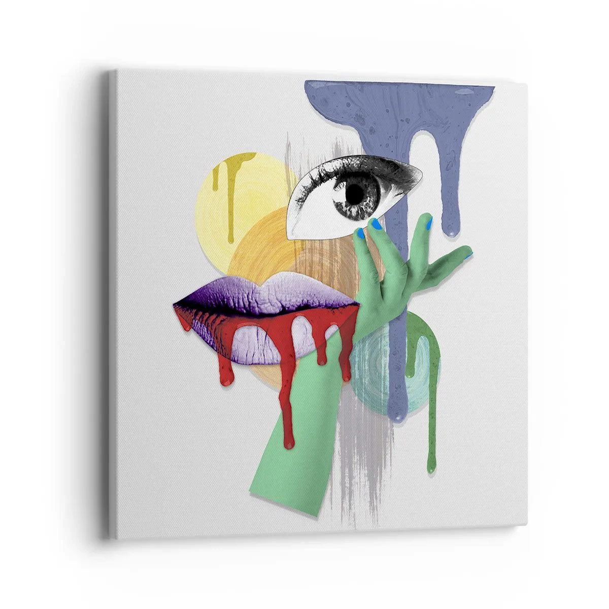 Impression sur toile - Image sur toile - Un portrait déconstruit - 40x40 cm