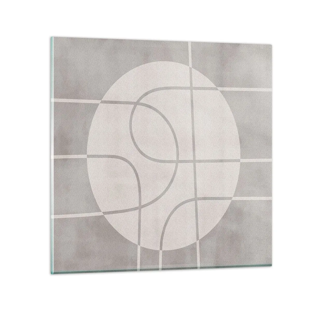Impression sur verre - Image sur verre - Circulaire et tout droit - 40x40 cm
