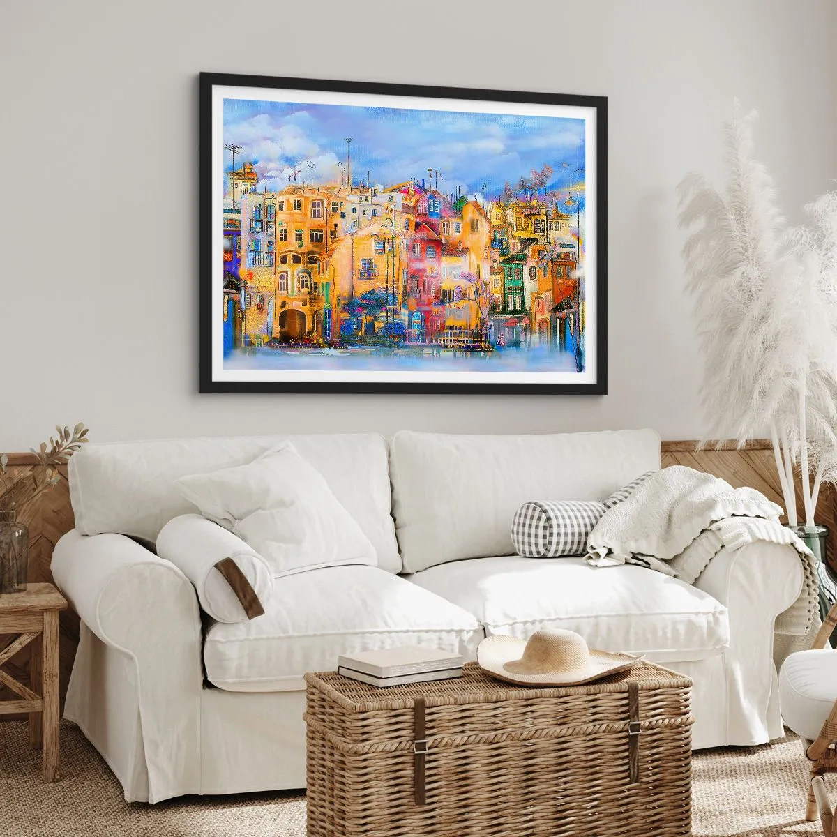 Affiche dans un cadre noir - Poster - Nous sommes ensemble - 40x30 cm