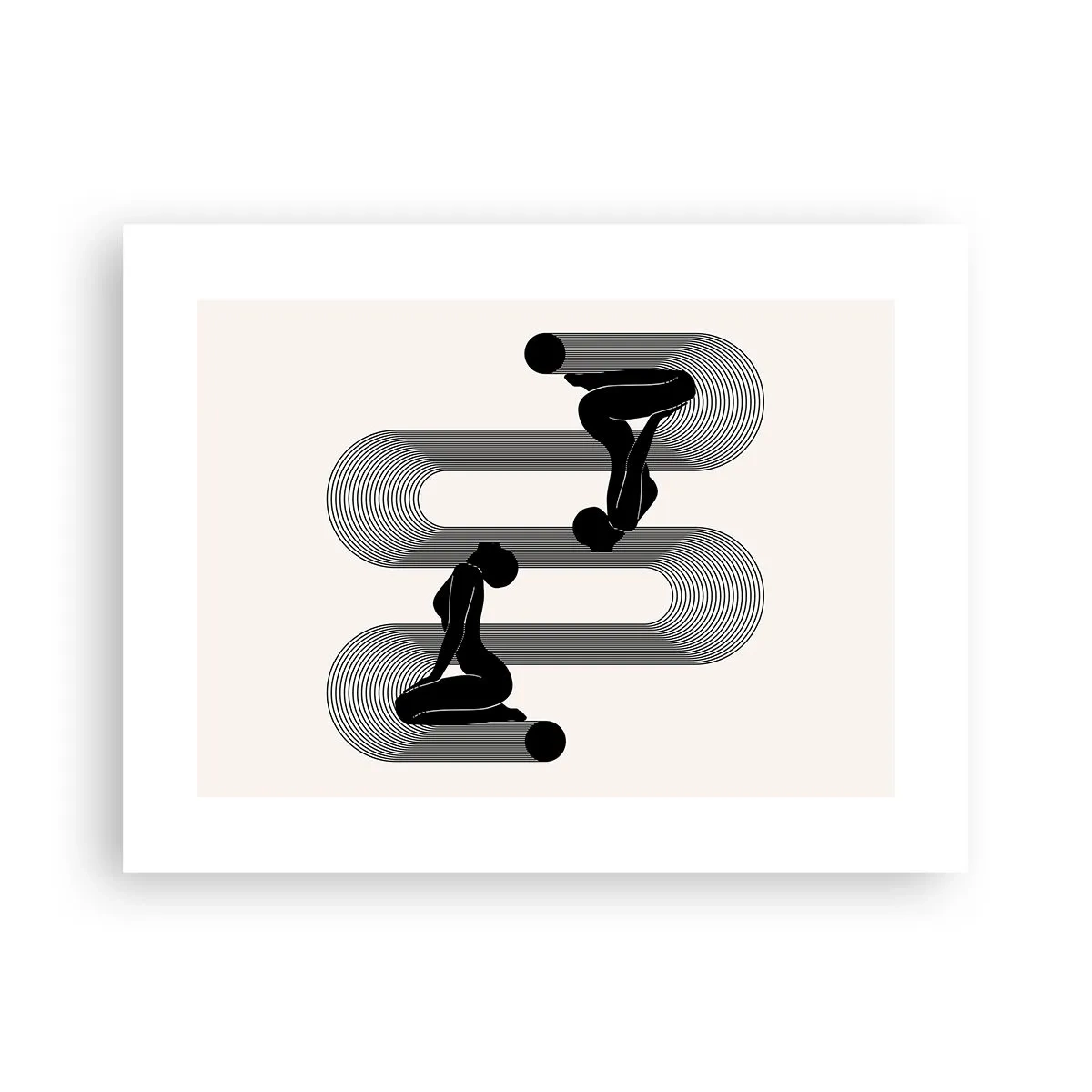 Affiche - Poster - Symétrie sensuelle - 40x30 cm