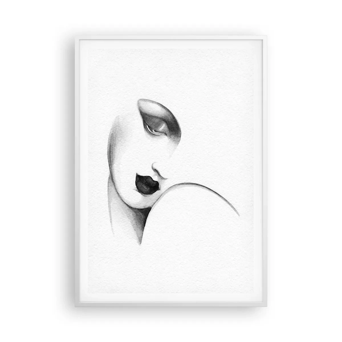 Affiche dans un cadre blanc - Poster - Dans le style de Lempicka - 70x100 cm