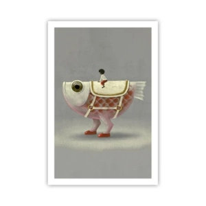 Affiche - Poster - Le cavalier poisson - 61x91 cm