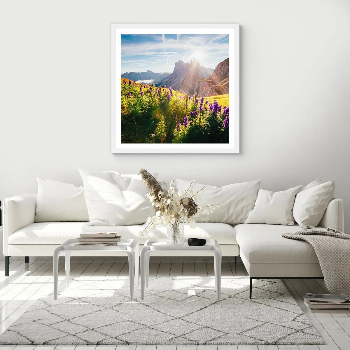 Affiche dans un cadre blanc - Poster - La vie secrète des herbes - 30x30 cm