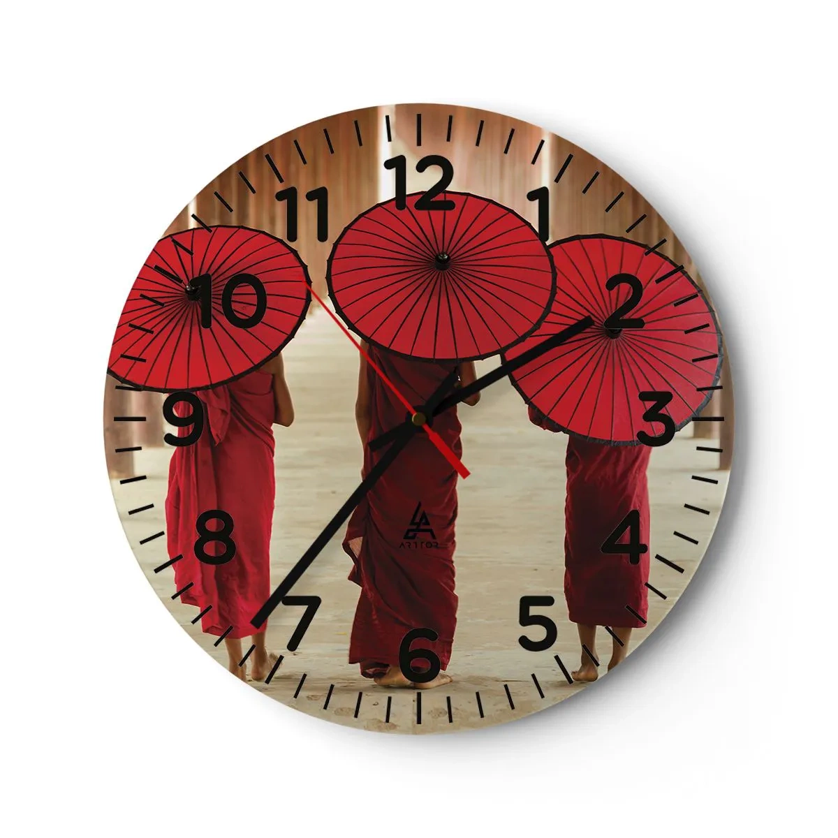 Horloge murale - Pendule murale - Sur la route du pays pure - 40x40 cm